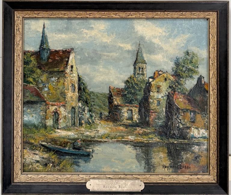 R. Besse, Landscape, Chapel on River (1 of 5)