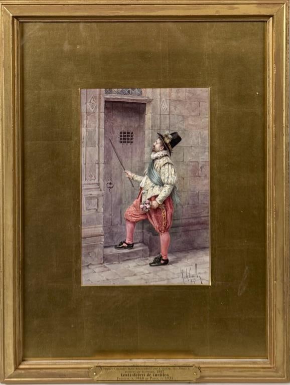 L.R. Cuvillon, Man Knocking On Door (1 of 4)