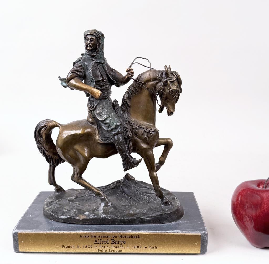 A. Barye, Bronze Sculpture Arab On Horseback (1 of 8)