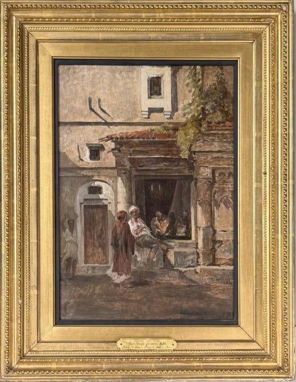 J.J. Bellel, Orientalist Scene, Summer Noon, Cairo (1 of 4)