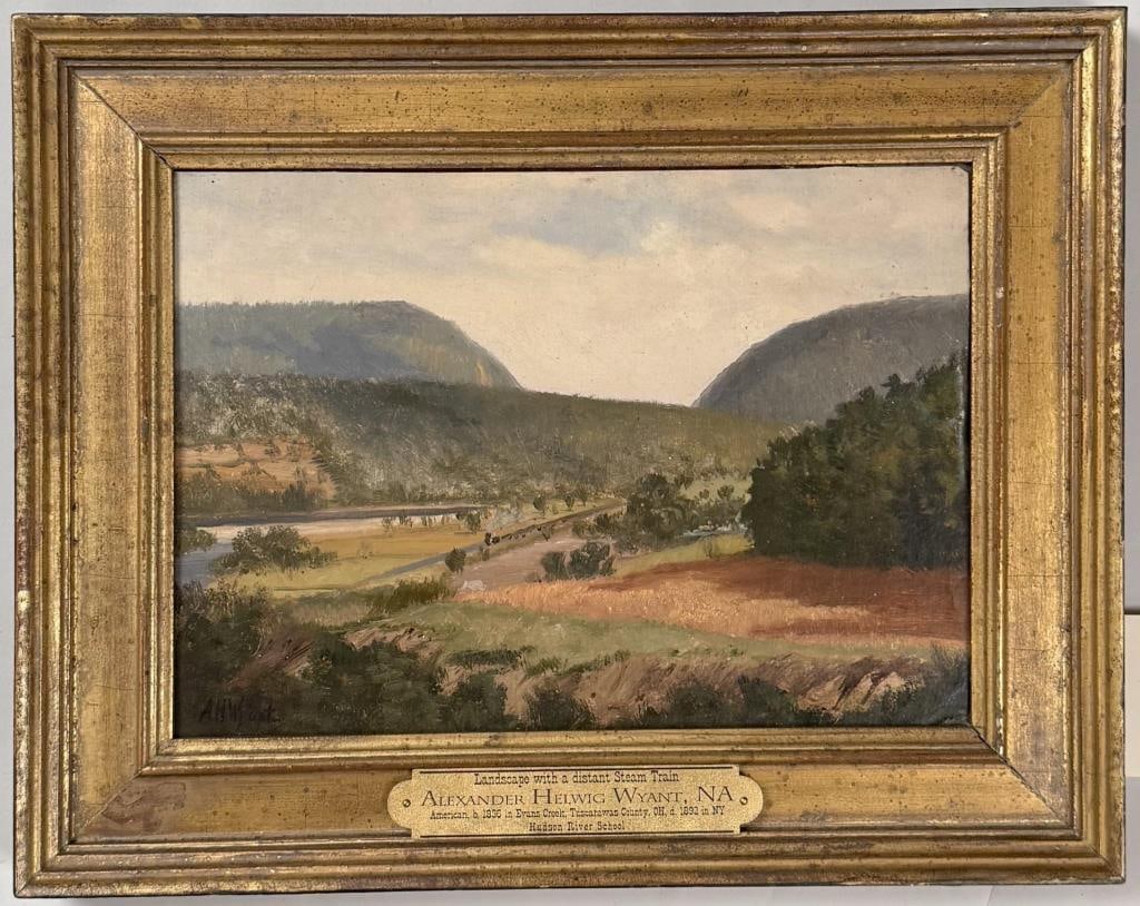 A.H. Wyant, Landscape With Train (1 of 5)