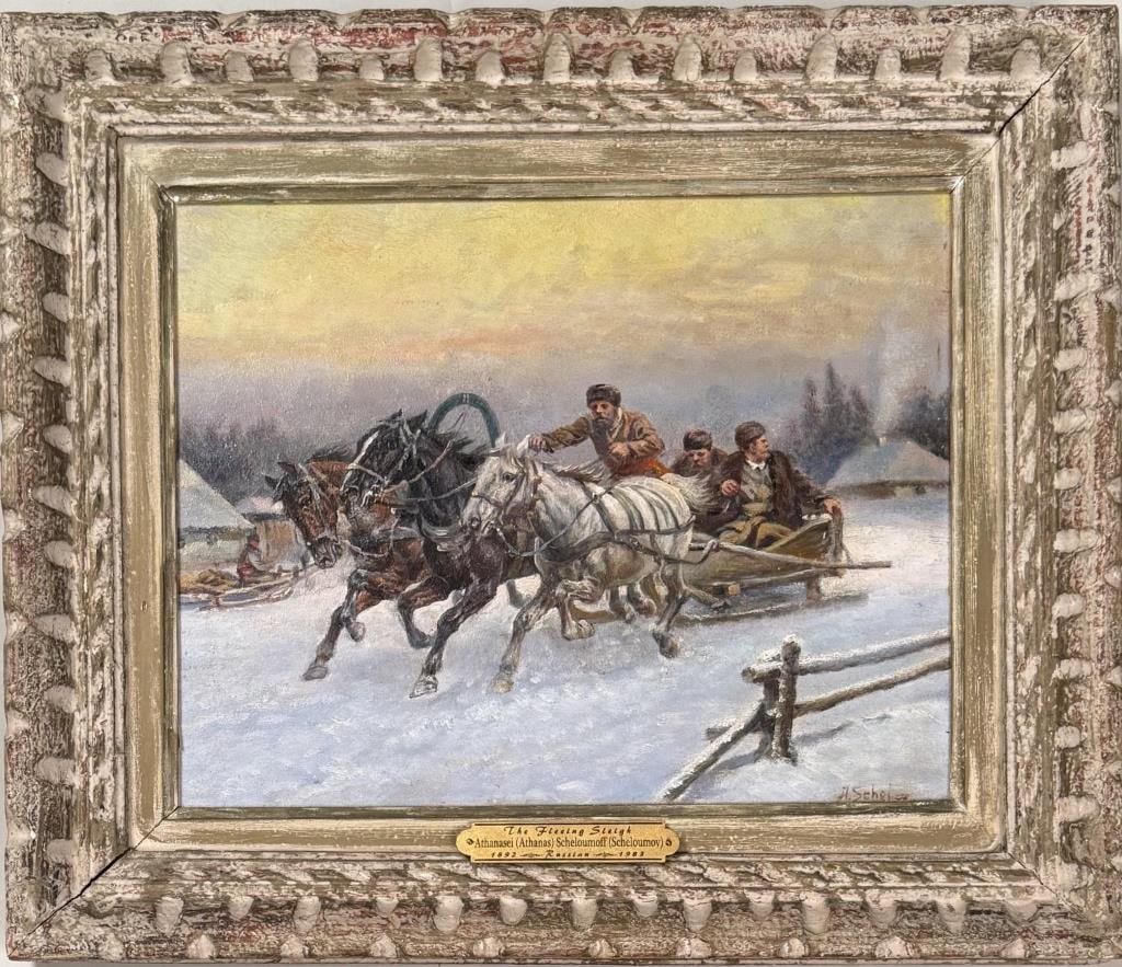 A. Scheloumoff, Fleeing Sleigh (1 of 5)