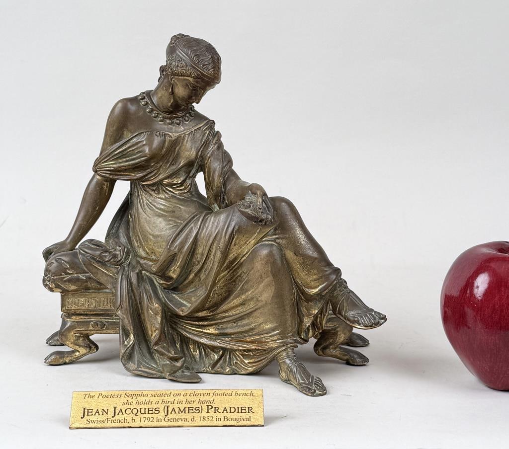 J.J. Pradier, Bronze Sculpture Sappho (1 of 9)