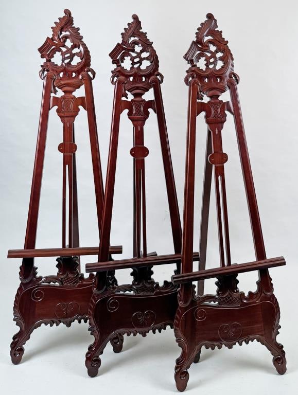 Three Carved Wood Baroque Easels (1 of 6)