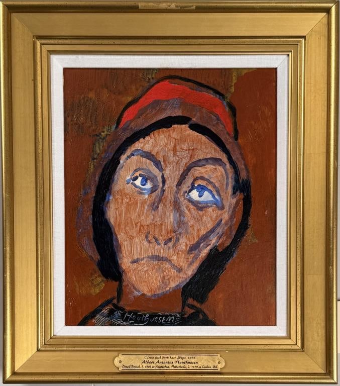 A.A. Houthesem, Clown With Dark Hair (1 of 4)