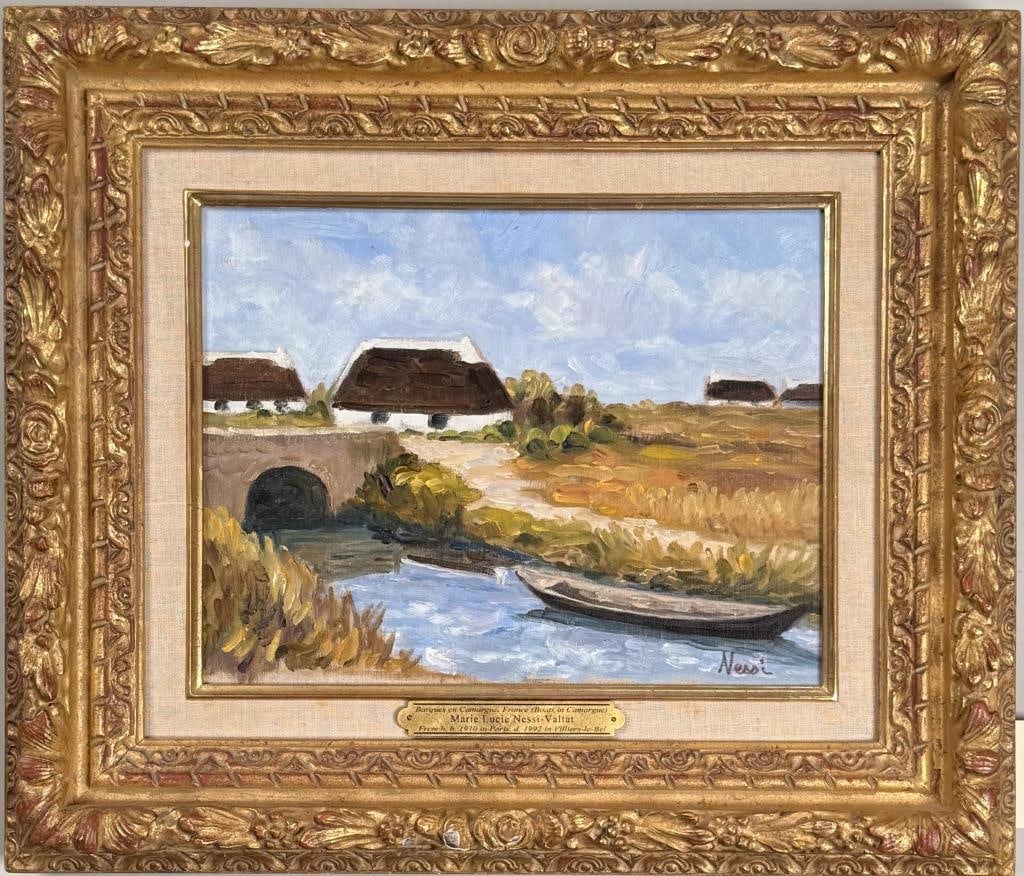 M.L. Nessi - Valtat, Boats in Camargue France (1 of 8)