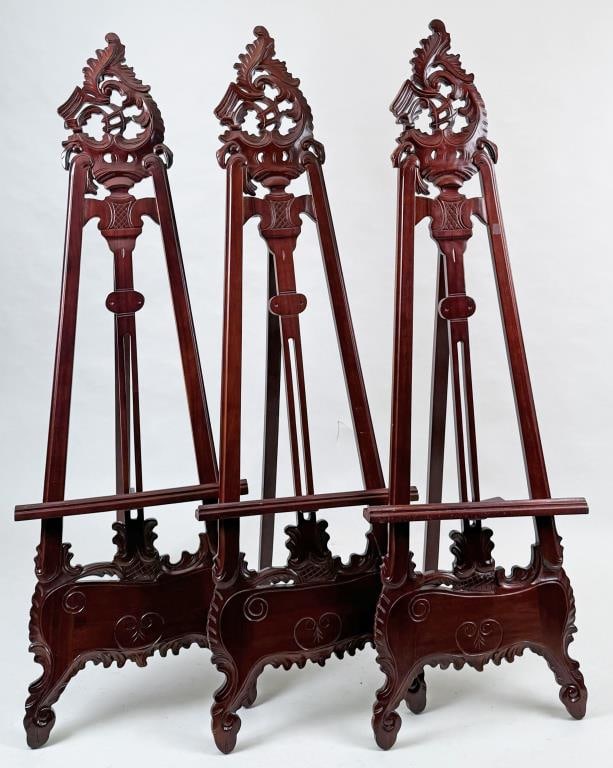 Three Carved Wood Baroque Easels (1 of 6)