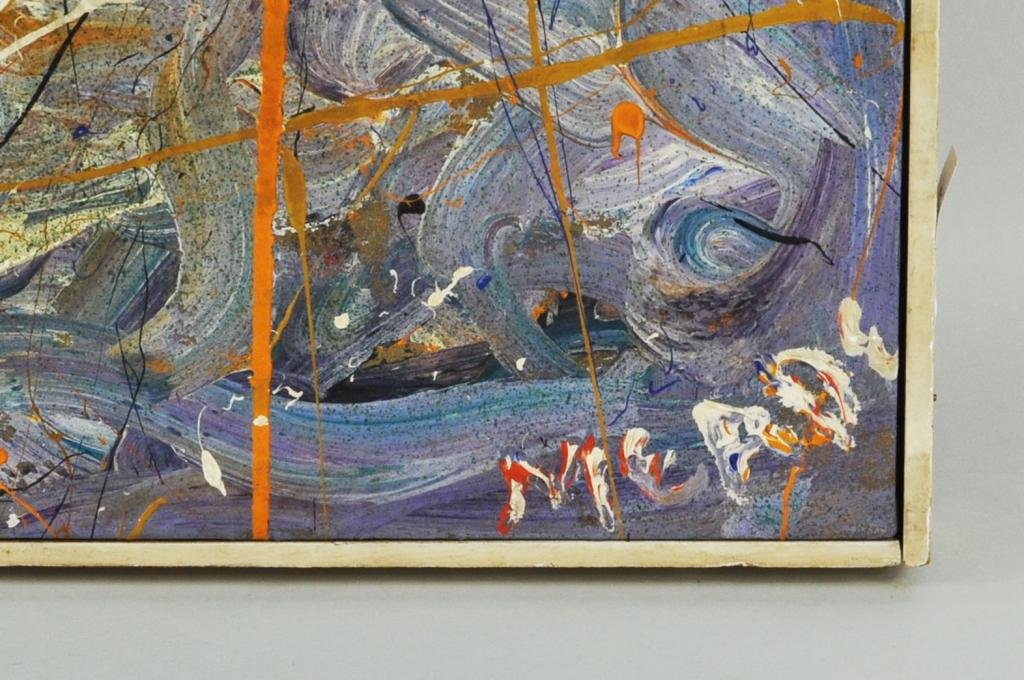 Framed Acrylic Abstract Composition - 3