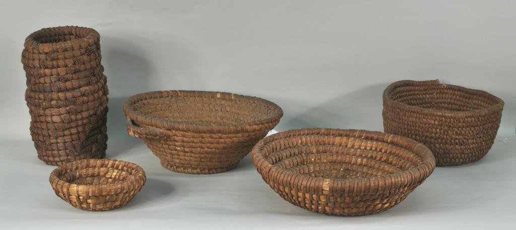 Five Native American Baskets