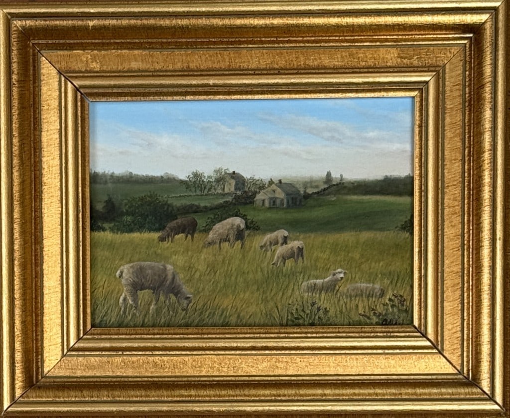 B. Wlodyka, Small O/B Painting of Sheep (1 of 5)