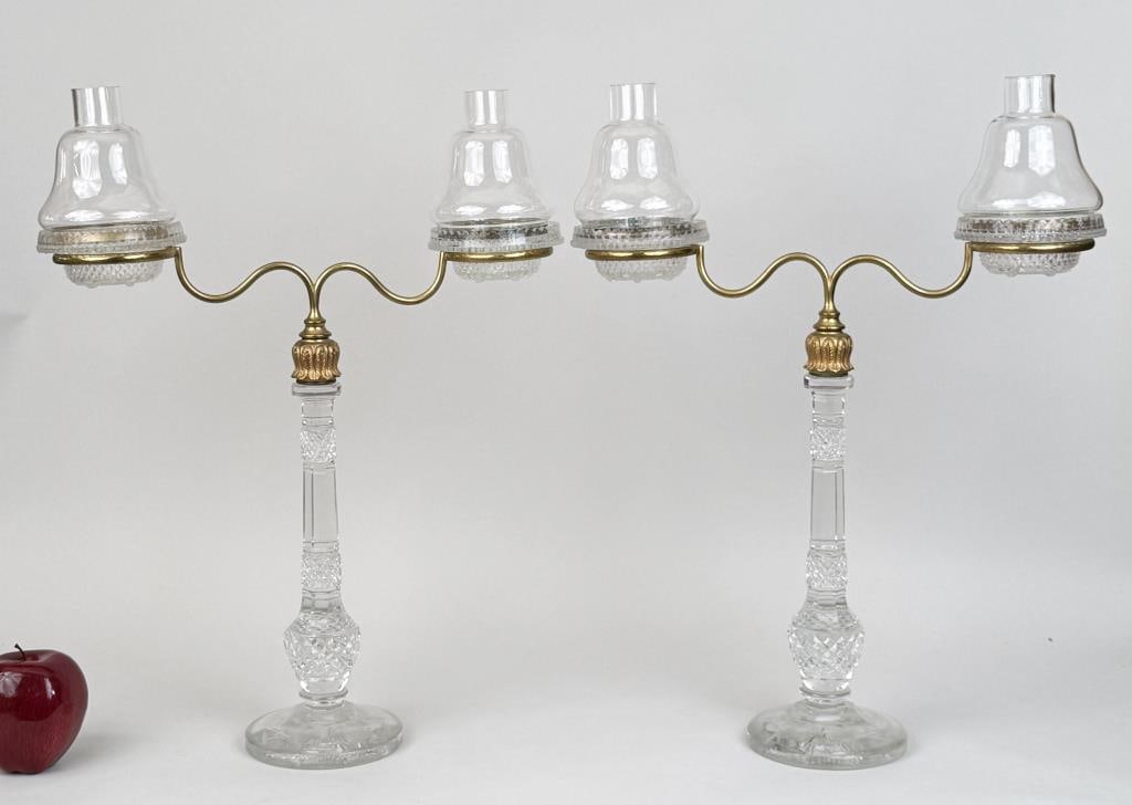 Pair Two Arm Clarke's Cricklite Candleholders (1 of 9)