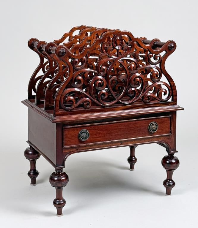 Fine Pierce Carved Mahogany Canterbury (1 of 6)