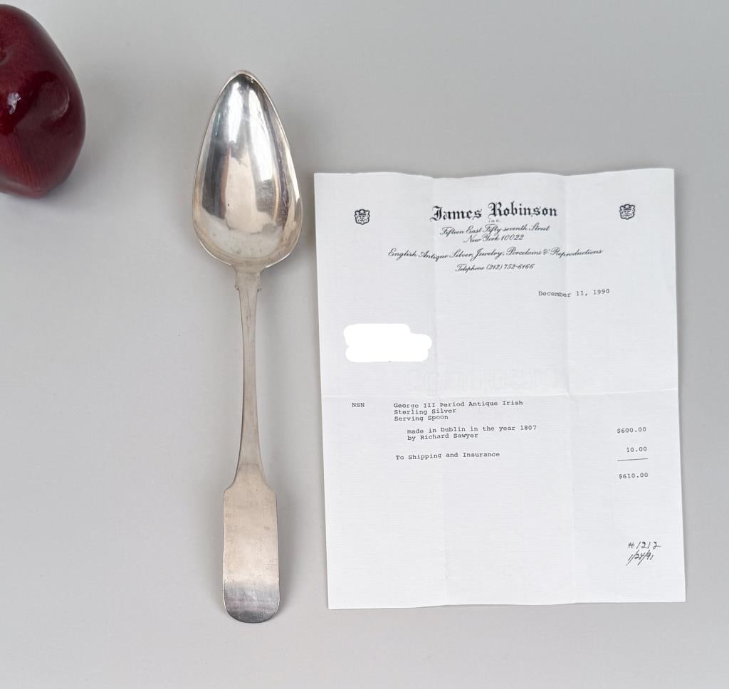 Richard Sawyer Dublin Sterling Serving Spoon (1 of 4)