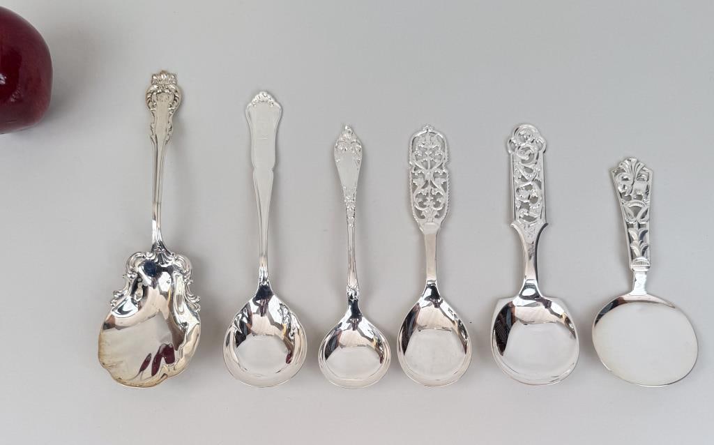 Group Six Norwegian Silver Spoons (1 of 6)