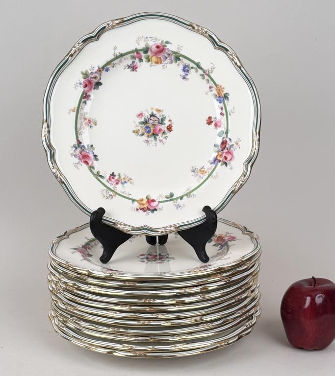 Set Twelve JE Caldwell Minton Dinner Plates (1 of 5)