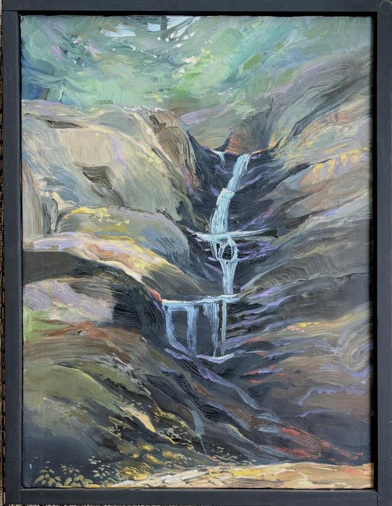 C. Dill, Landscape "Black Creek Waterfall" 1992 (1 of 5)