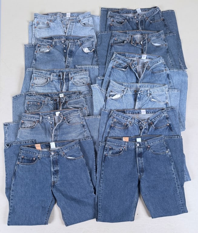 Eleven Pairs Vintage Levis Jeans (1 of 7)
