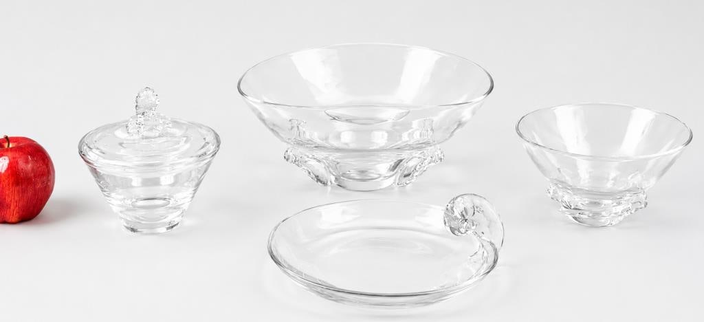 Four Steuben Art Glass Accessories (1 of 7)