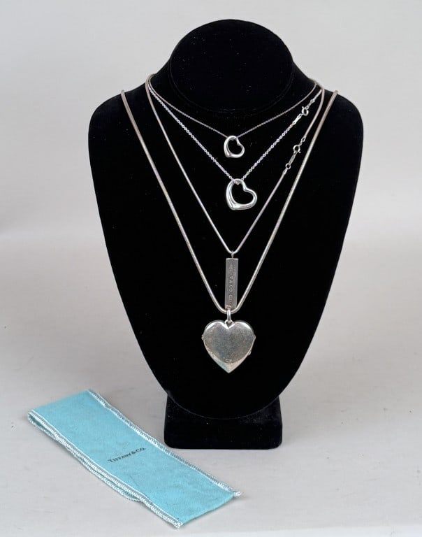 Group of Four Tiffany Sterling Necklaces (1 of 8)