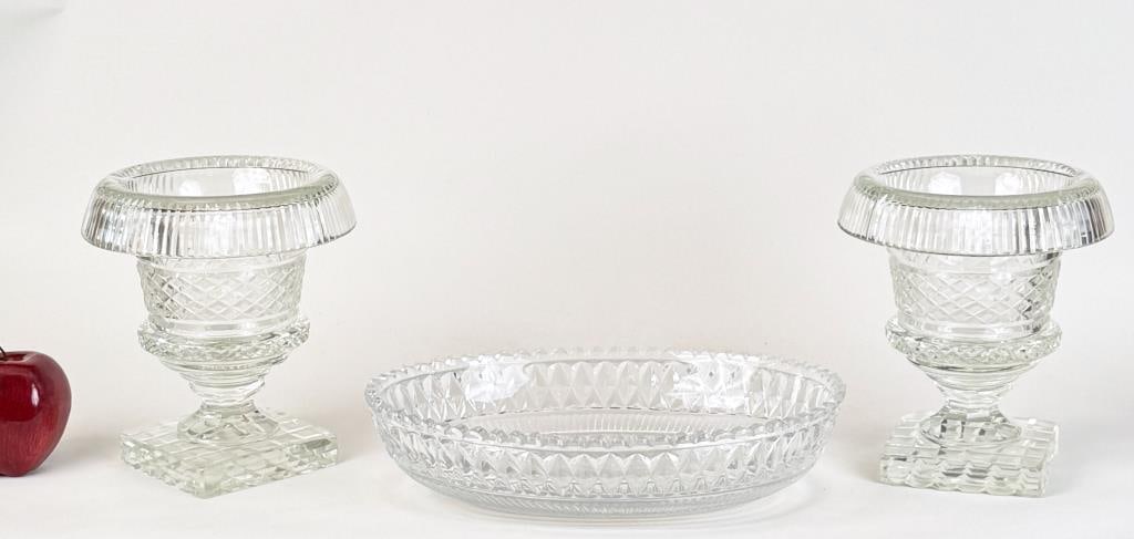 Group Three Antique Cut Glass Accessories (1 of 7)