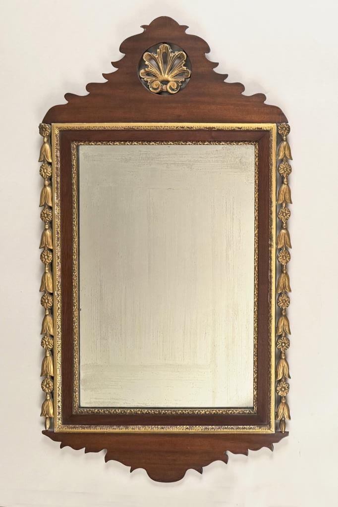 Chippendale Style Carved & Gilt Mahogany Mirror (1 of 6)