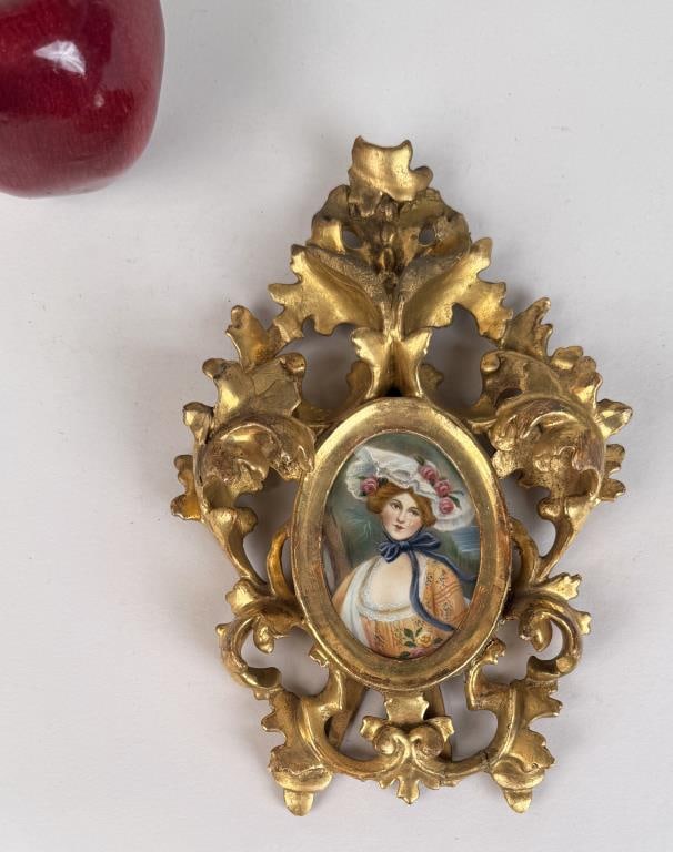 Continental Portrait Miniature of a Lady (1 of 5)