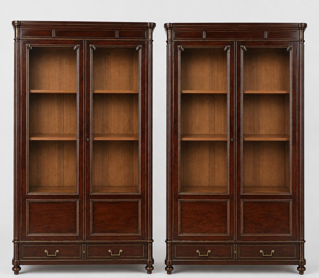 Pair French Empire Style Cabinets (1 of 13)