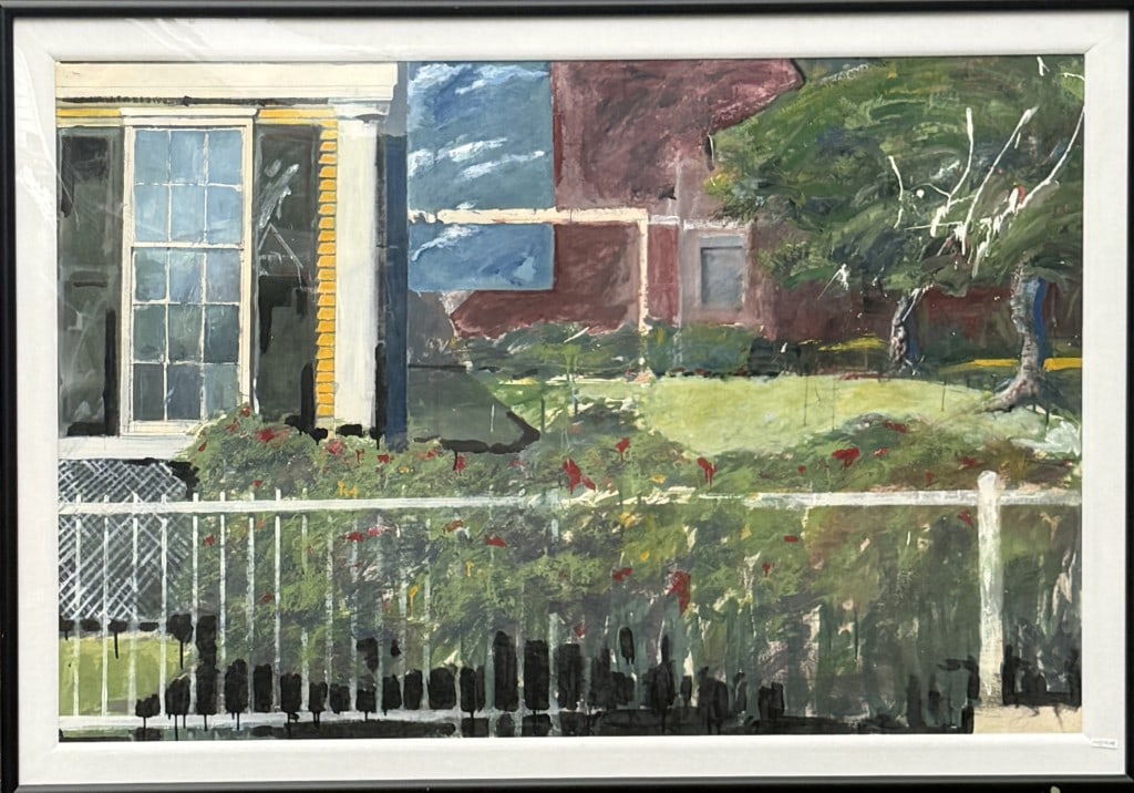 Monumental Watercolor Porch Scene (1 of 7)