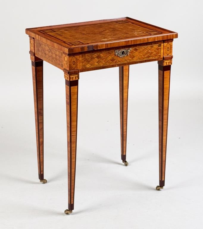 Continental Marquetry Inlaid Ladies Work Table (1 of 14)