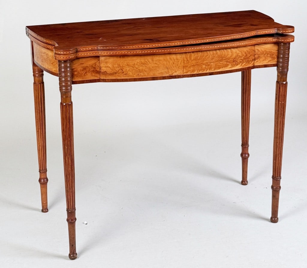 Portsmouth Sheraton Mahogany Game Table (1 of 16)