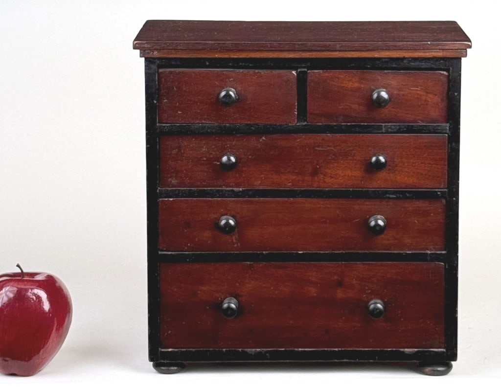 Antique English Miniature Chest (1 of 7)