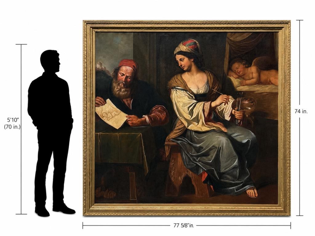 After Barbieri, Allegory of Painting & Drawing (1 of 9)