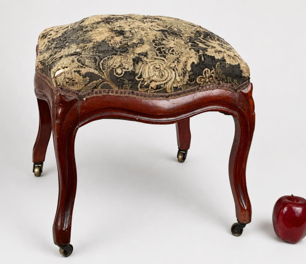 Louis XV Style Needlepoint Stool (1 of 7)