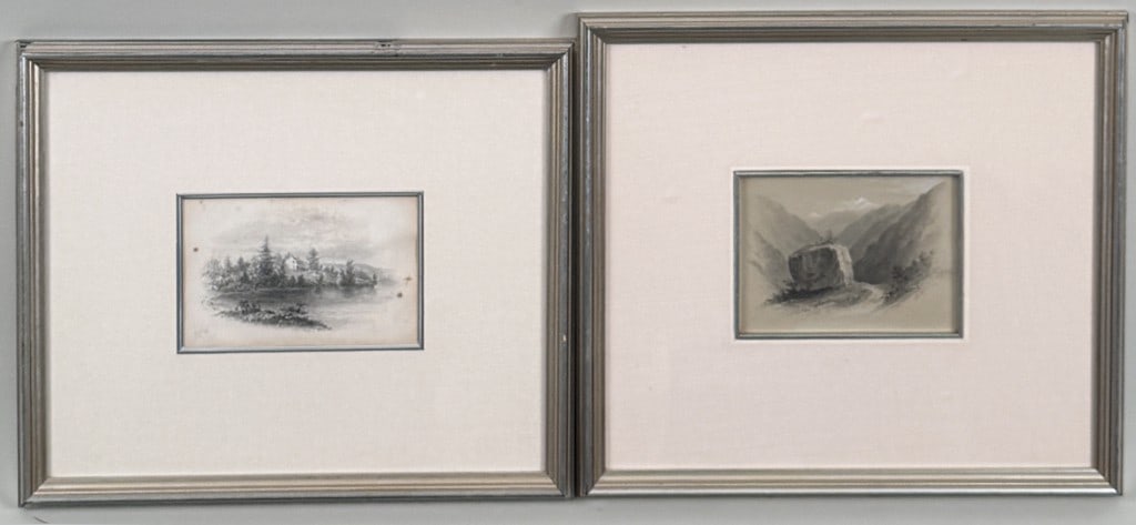 D. Hay, Two Gouaches on Paper (1 of 4)