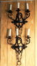 Spanish Colonial Style Iron Chandelier & Sconces - 2