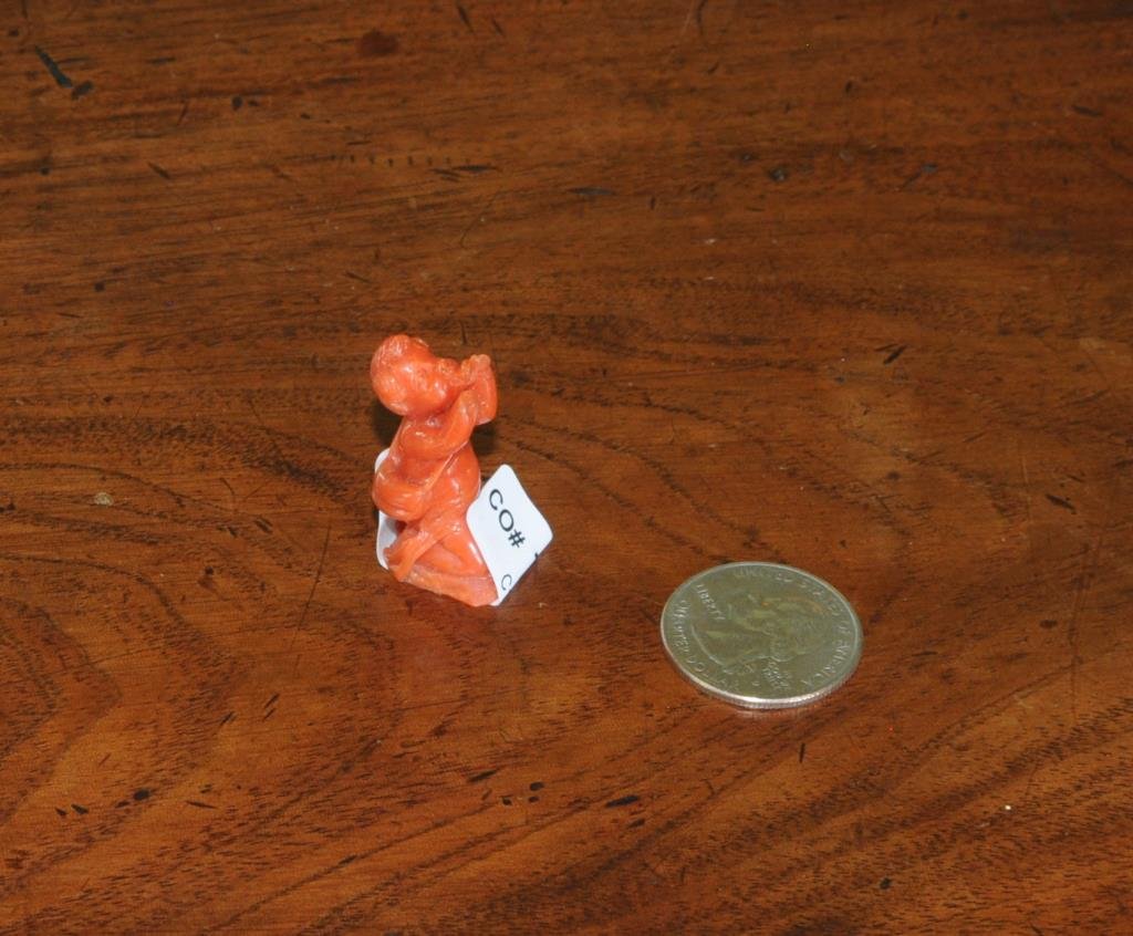 Small Continental Coral Carving/Kneeling Child (1 of 3)