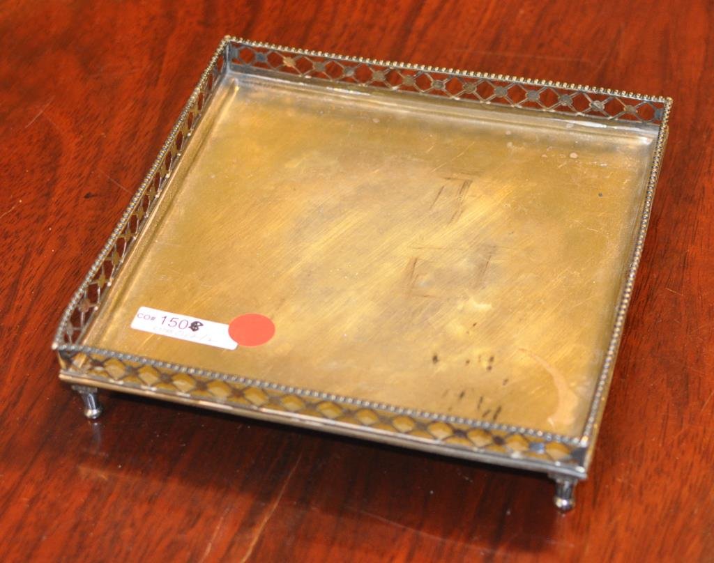 Dutch .875 Silver Tray, 18th C (1 of 3)