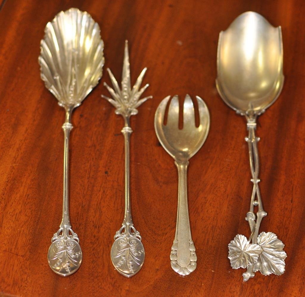 Four Sterling Silver Servers (1 of 2)