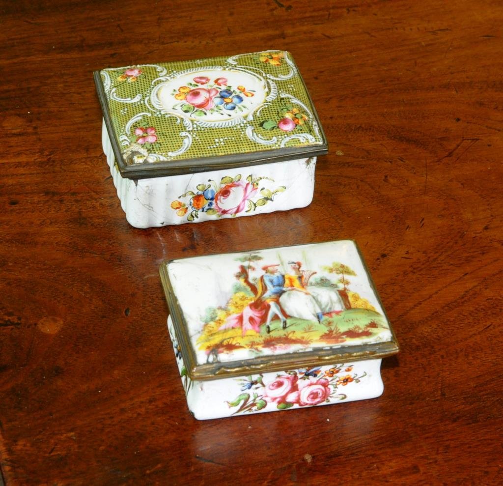 Two English/French Enamel Boxes (1 of 1)