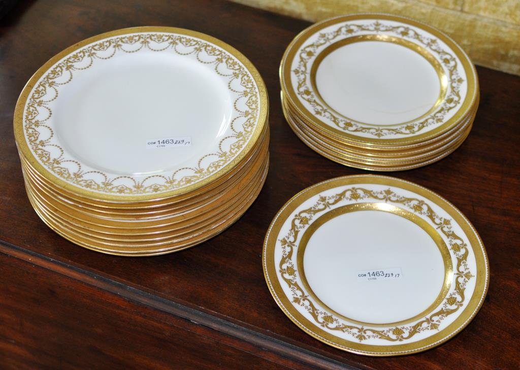 Group Minton Porcelain Plates (Now Damaged) (1 of 2)