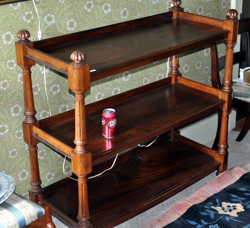 Regency Carved Mahogany Three Tier Etagere (1 of 5)