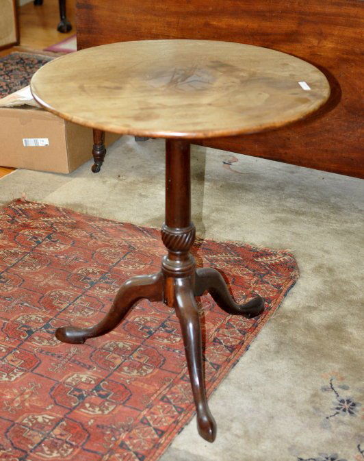 George I Carved Mahogany Tip Table (1 of 4)