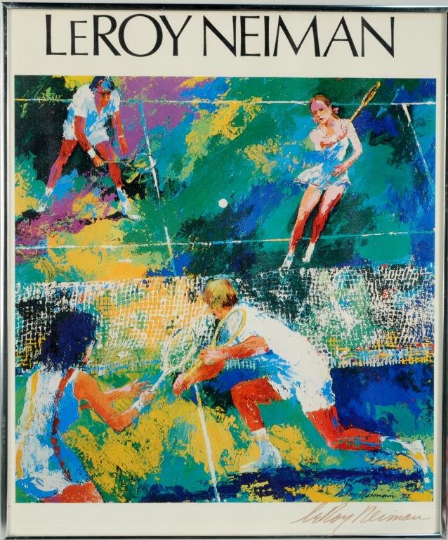 Leroy Neiman Tennis Poster, Signed (1 of 1)