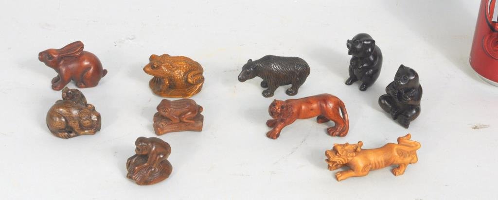 Group Ten Japanese Netsukes (1 of 2)