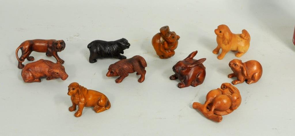 Group Ten Japanese Netsukes (1 of 2)