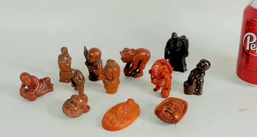 Group Twelve Japanese Netsukes (1 of 2)