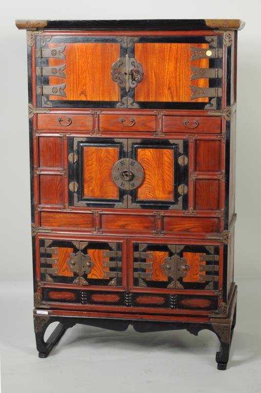 Asian Parcel Lacquered Chest On Stand (1 of 4)
