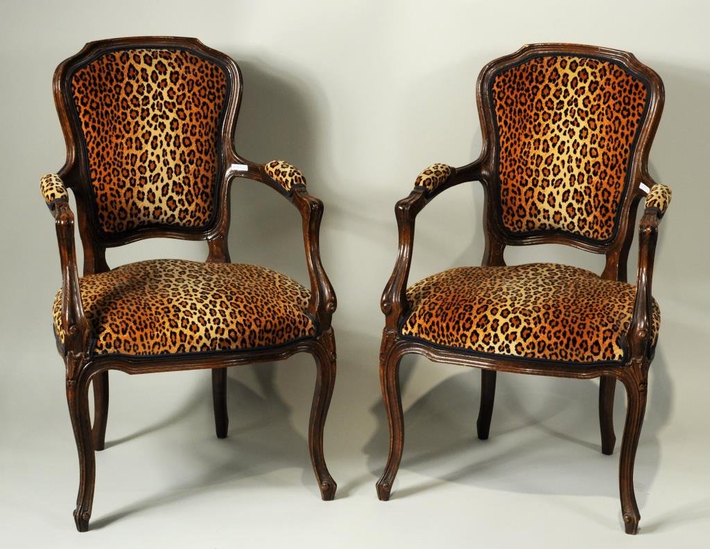 Pair Louis XVI Style Fautuils (1 of 2)