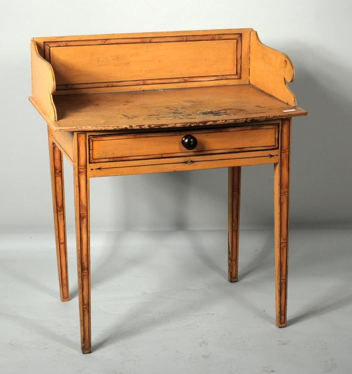 Sheraton Cream Painted One Drawer Stand (1 of 3)