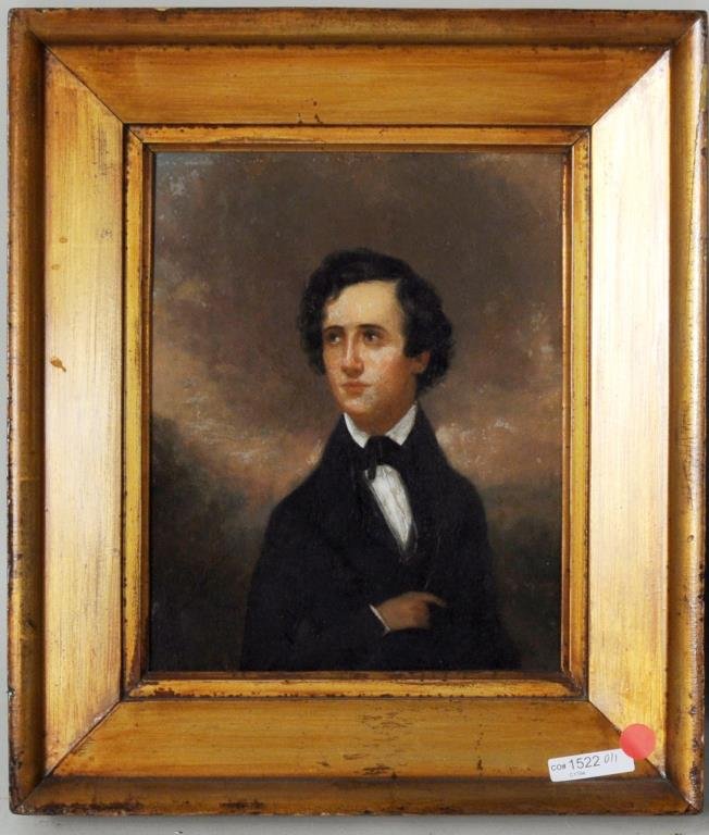 Early American Portrait "Mr. Scott" O/B (1 of 3)